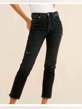 Pilcro The Vintage Straight black jeans